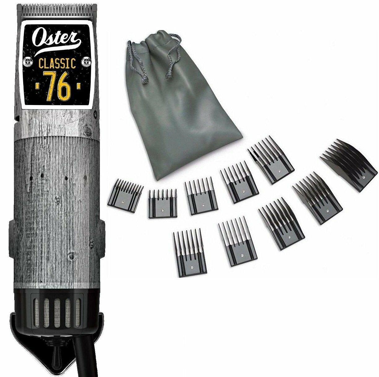 Oster Classic 76 Driftwood Limited Edition Hair Clipper 10 PC Comb Set