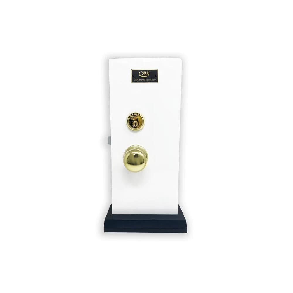 Brass Mortise Entry Gate Right Hand Door Lock Set with 2.5 in. Backset and 2 SC1 Keys