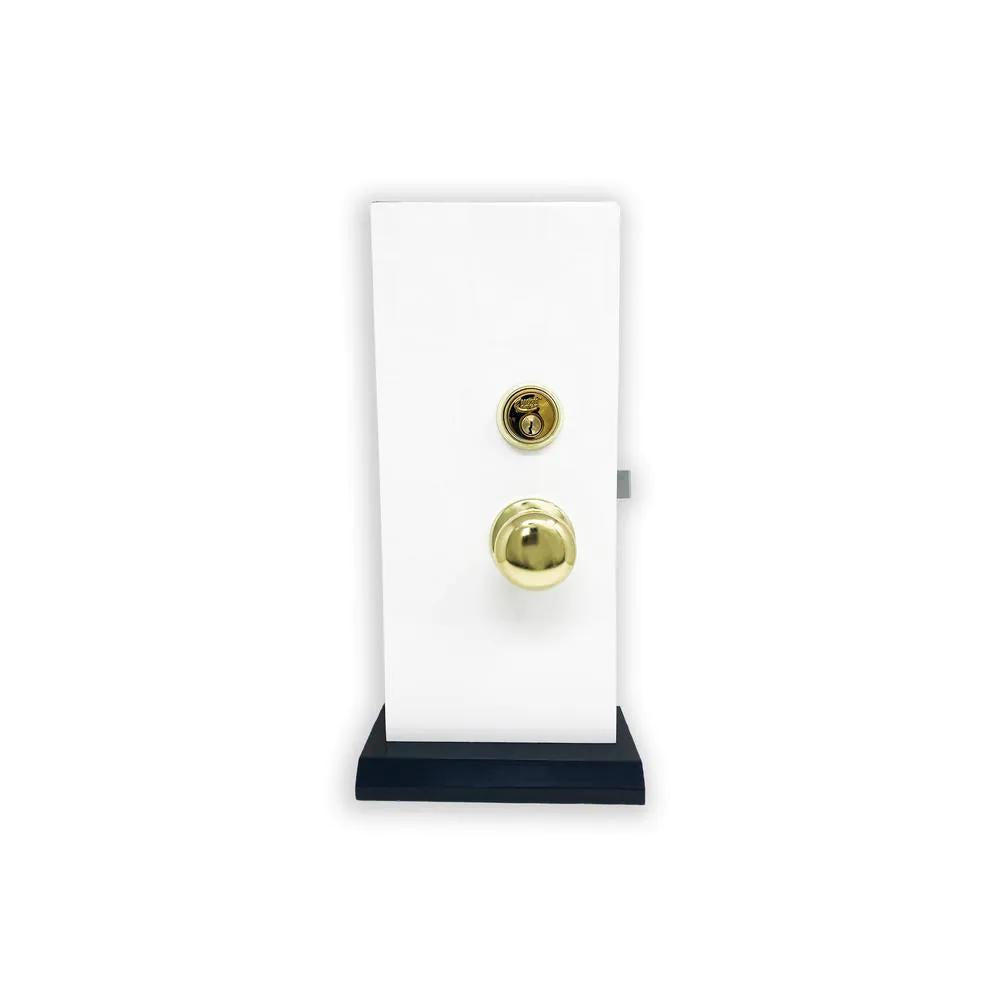 Brass Mortise Entry Gate Right Hand Door Lock Set with 2.5 in. Backset and 2 SC1 Keys