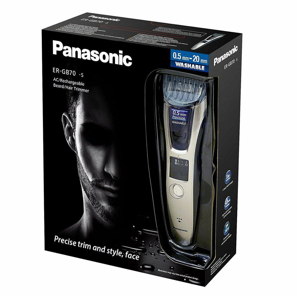 Panasonic ER-GB70-S503 Trimmer Beard and Hair with without Cable 40 Measurements