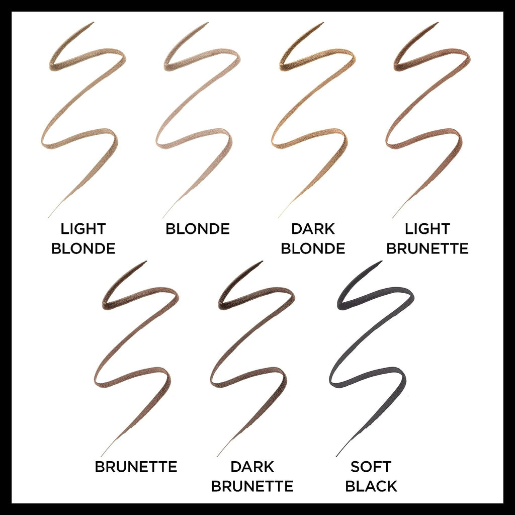 L’Oréal Paris Makeup Brow Definer Waterproof Eyebrow Pencil, Ultra-Fine Mechanical Pencil, Draws Tiny Brow Hairs and Fills in Sparse Areas and Gaps, Soft Black, 0.003 Ounce (Pack of 1)