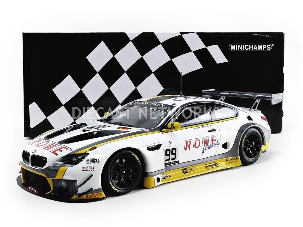 Minichamps 155162699 2016 BMW M6 GT3 No.99 , Eng &amp; Sims Winners 24 Hours SPA Limited Edition 1 by 18 Diecast Model Car - 400 Piece