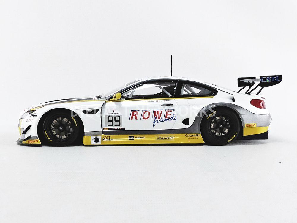 Minichamps 155162699 2016 BMW M6 GT3 No.99 , Eng &amp; Sims Winners 24 Hours SPA Limited Edition 1 by 18 Diecast Model Car - 400 Piece