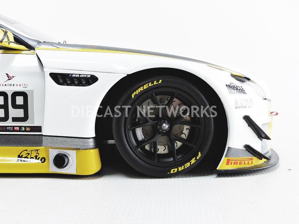 Minichamps 155162699 2016 BMW M6 GT3 No.99 , Eng &amp; Sims Winners 24 Hours SPA Limited Edition 1 by 18 Diecast Model Car - 400 Piece