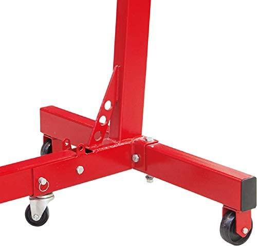 BIG RED T26801 Torin Steel Rotating Engine Stand with 360 Degree Rotating Head and Folding Frame: 3/4 Ton (1,500 lb) Capacity, Red
