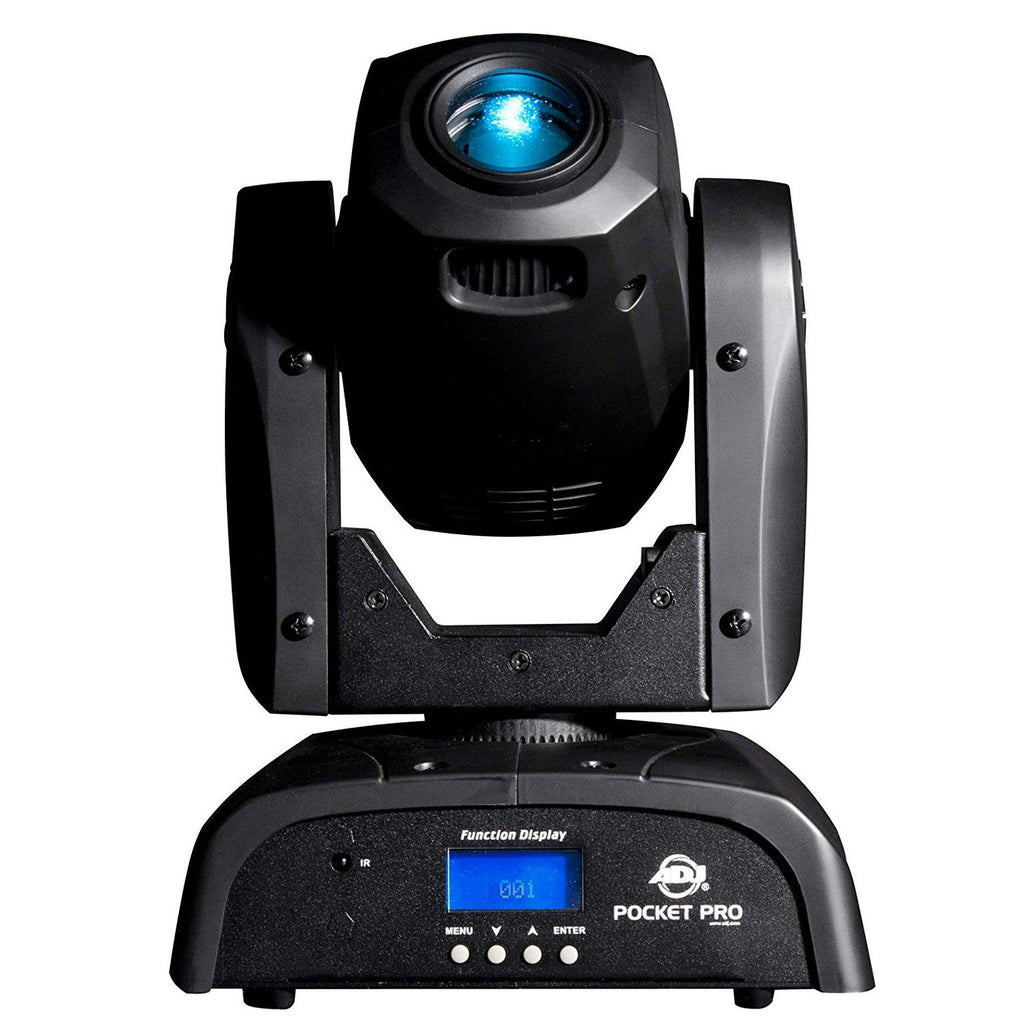 ADJ POCKET PRO 25W Mini Spot Moving Light w/ 7 Colors & Fog Machine & Fog Fluid