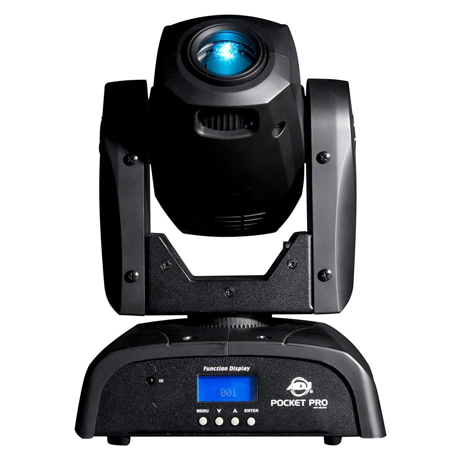 ADJ POCKET PRO 25W Mini Spot Moving Light w/ 7 Colors & Fog Machine & Fog Fluid
