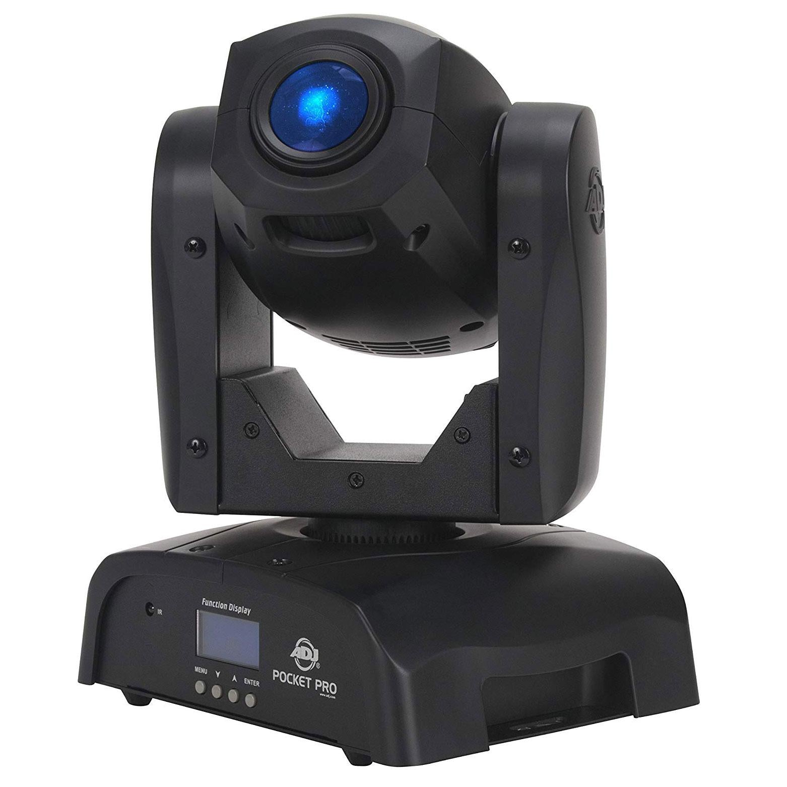 ADJ POCKET PRO 25W Mini Spot Moving Light w/ 7 Colors & Fog Machine & Fog Fluid