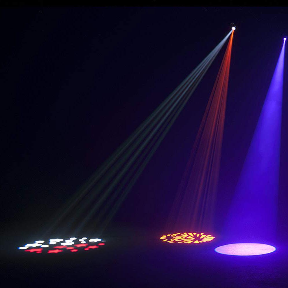 ADJ POCKET PRO 25W Mini Spot Moving Light w/ 7 Colors & Fog Machine & Fog Fluid