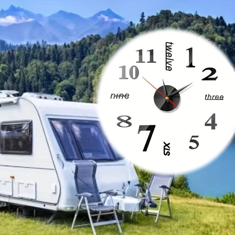Unique 3D Mirror Wall Clock - Add a Modern Touch to Your Home Decor!