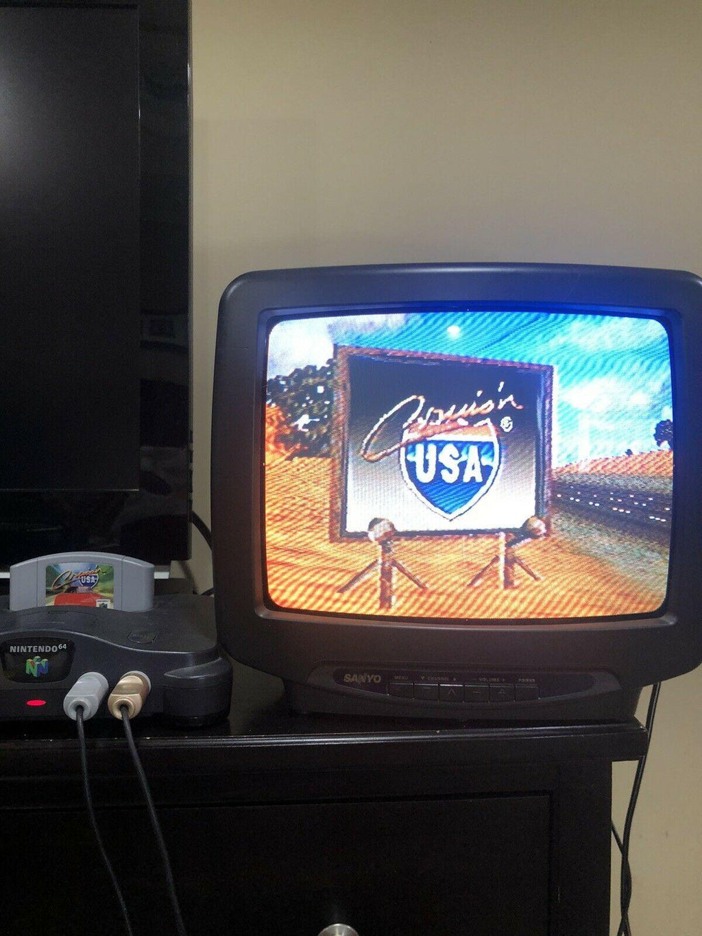 64 Console with 2 Controllers and 5 Games NASCAR Madden 64 NBA *Read*