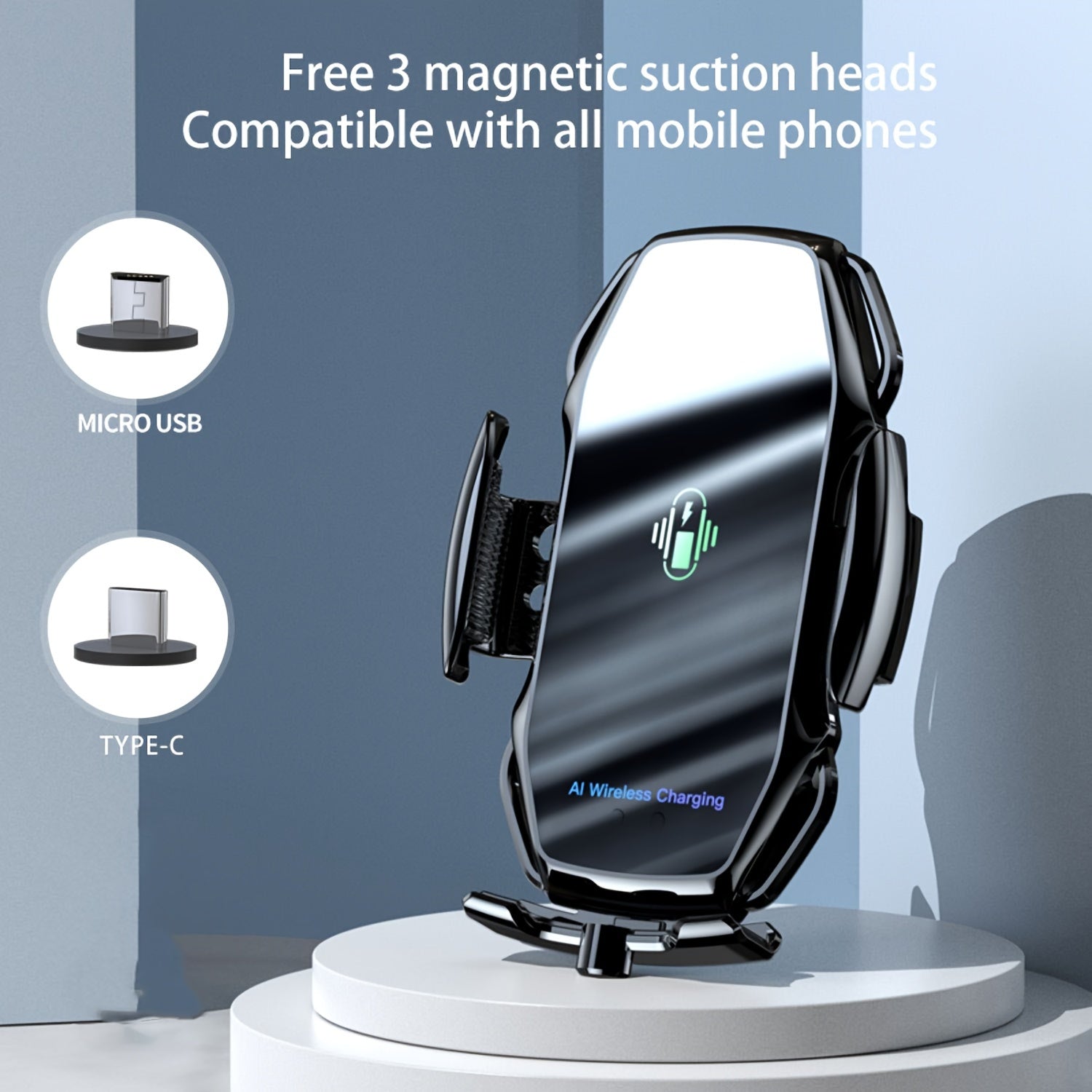 15W Car Wireless Charger, Vehicle-mounted Mobile Wireless Charger, Air Vent General Wireless Charging Phone Holder With Infrared Induction