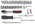 Peixiang Sturdy Wrench 46Pcs Drive Heavy Duty Telescopic Shaft Ratchet Handle Socket Wrench Spanner Set Repair Tools Safety