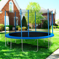 13FT Trampoline, Outdoor Trampoline for Kids Adults, 2021 Upgraded Heavy Duty Round Trampoline with Enclosure Net, Spring Cover Padding &amp; Ladder, Home Trampoline for Graden Patio Backyard, S1295