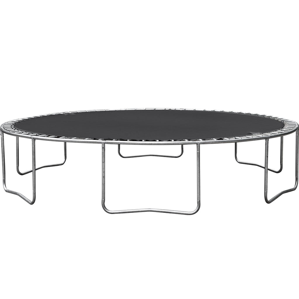 Trampoline with Enclosure Net, Outdoor Patio Fitness Kids Trampoline with Spring Cover Padding, 330lbs Round Trampoline with 6 Heavy Steel Legs, Recreational Trampoline for Backyard Park Patio, S1557