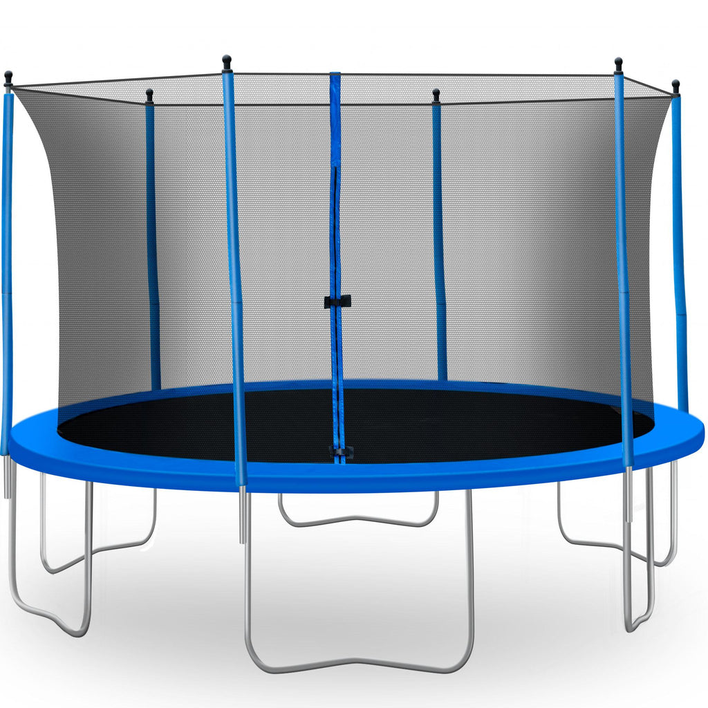 13FT Trampoline, Outdoor Trampoline for Kids Adults, 2021 Upgraded Heavy Duty Round Trampoline with Enclosure Net, Spring Cover Padding &amp; Ladder, Home Trampoline for Graden Patio Backyard, S1295