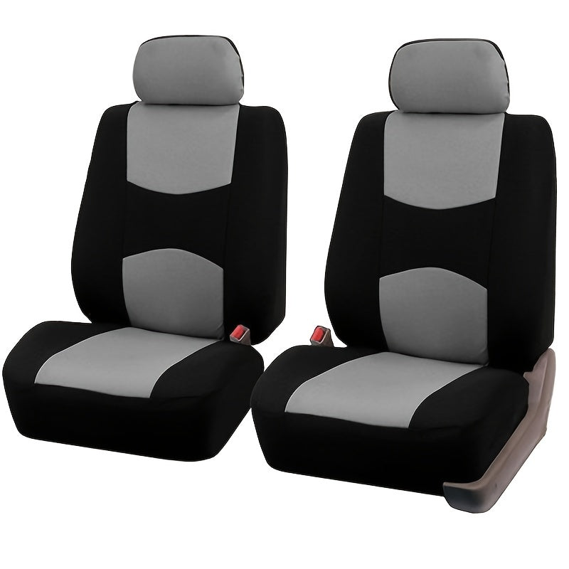 Upgrade Your Car's Interior With This Universal Seat Cover Set - 2pcs, Multi-color, 2mm Sponge!