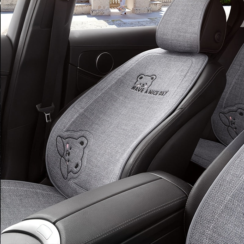 Car seat cartoon cute four seasons pad car butt pad simple car pad car seat pad back row non-slip breathable seat cover  car accessories