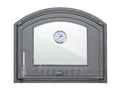 Cast Iron pizza oven door with glass and therm. | bread oven doors | 485x410mm