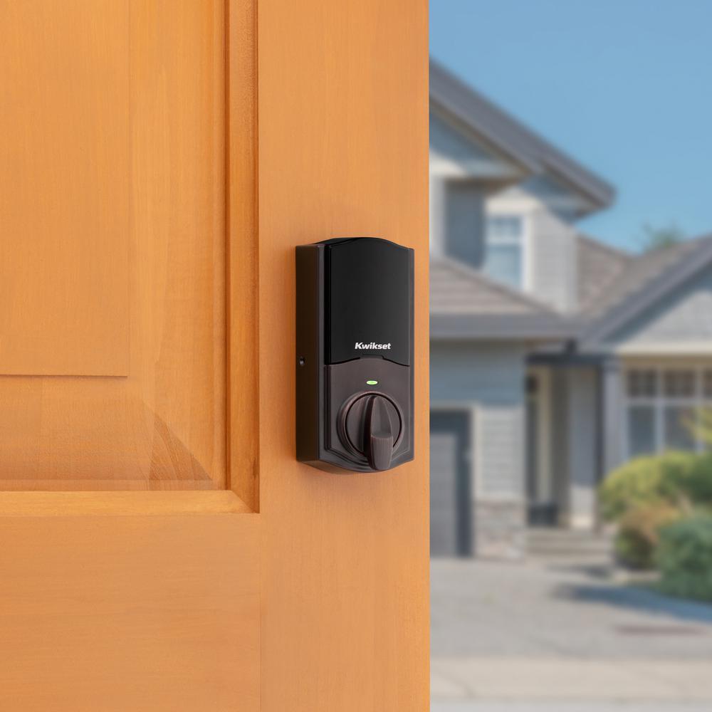 Halo Touch Venetian Bronze Traditional Fingerprint Wi-Fi Electronic Smart Lock Deadbolt Featuring SmartKey Security