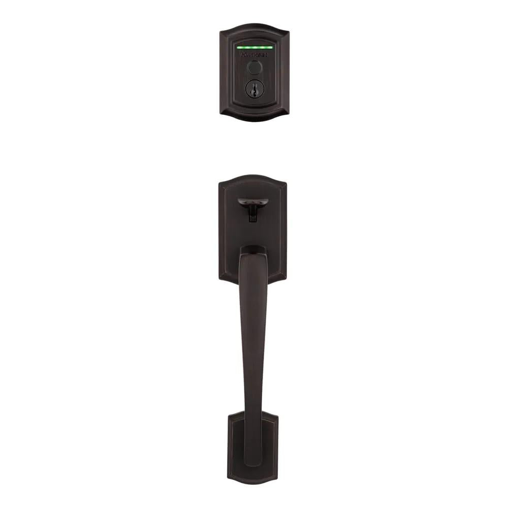 Halo Touch Venetian Bronze Traditional Fingerprint Wi-Fi Electronic Smart Lock Deadbolt Featuring SmartKey Security