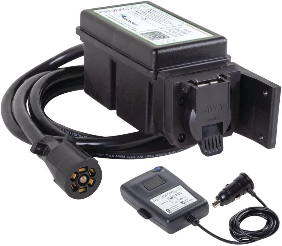 Tekonsha 902502 Prodigy RF, Plug & Play Trailer Mounted Proportional Brake Controller for Trailers with 1-3 Axles, Black