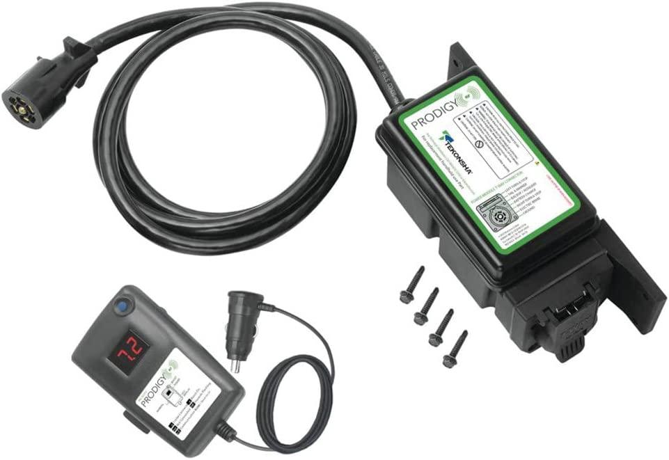 Tekonsha 902502 Prodigy RF, Plug & Play Trailer Mounted Proportional Brake Controller for Trailers with 1-3 Axles, Black