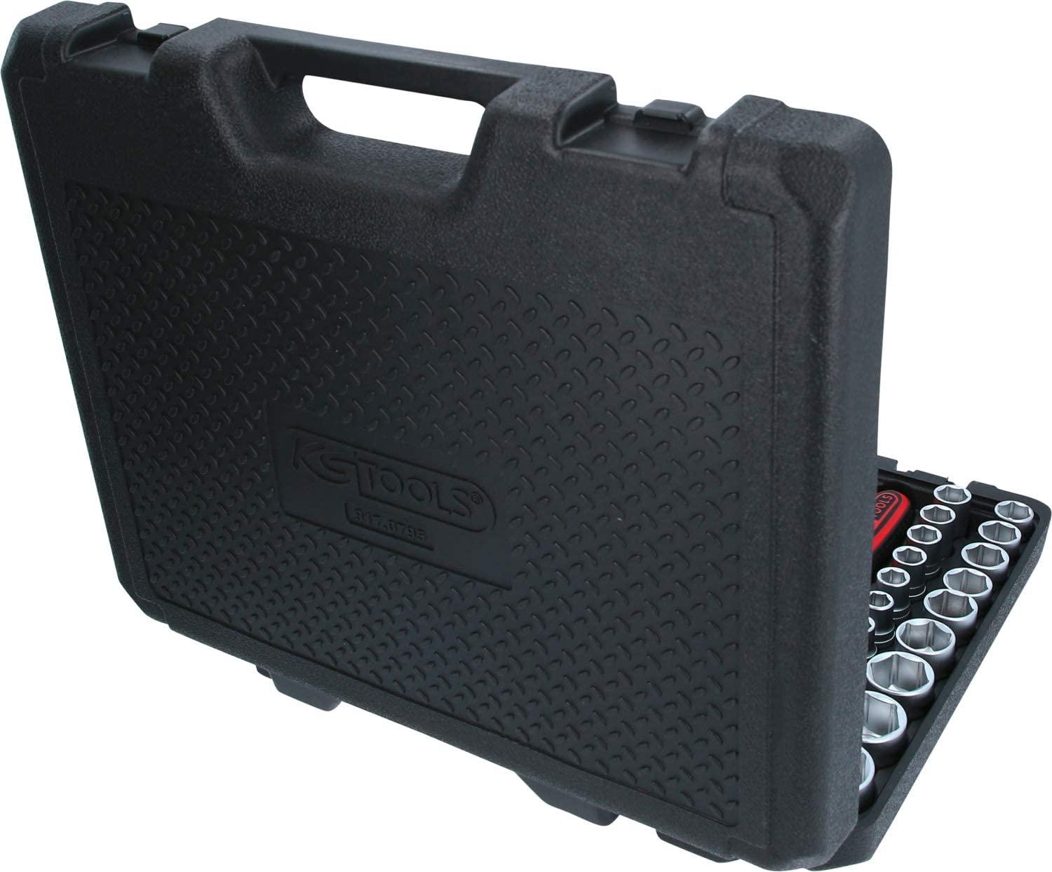 KS TOOLS 917.0795 Socket Set, 195 pcs incl. fine gearing reversible ratchet 1/4" + 3/8" + 1/2"