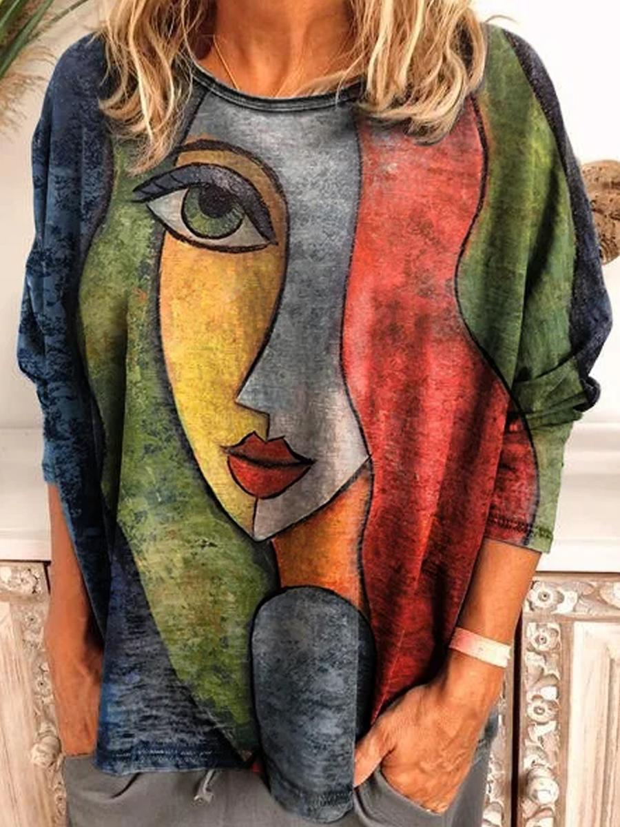 Fashion Printed Long Sleeve T-Shirt