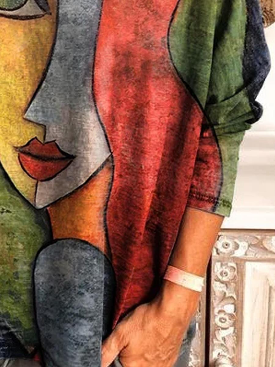 Fashion Printed Long Sleeve T-Shirt