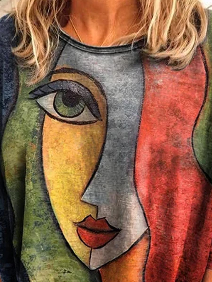 Fashion Printed Long Sleeve T-Shirt