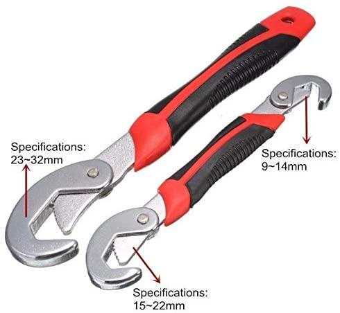 SGZYJ Adjustable Universal Wrench Set Bike Car Repairing Tool Ratchet Wrench Spanner Hand Tools Water Pipe Socket Wrench Kit
