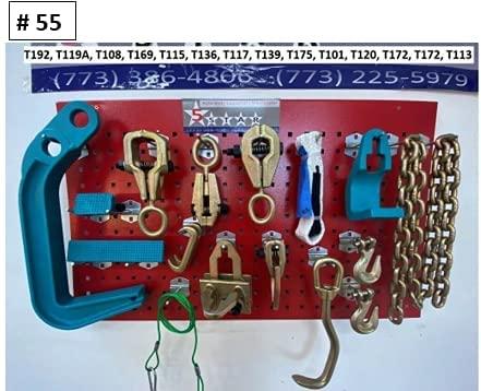 5 Star 16 Piece Heavy Duty AUTO Body Frame Machine Pulling Tools and Clamps Set