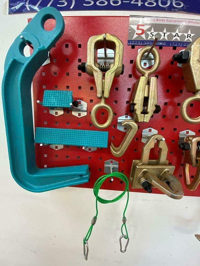 5 Star 16 Piece Heavy Duty AUTO Body Frame Machine Pulling Tools and Clamps Set