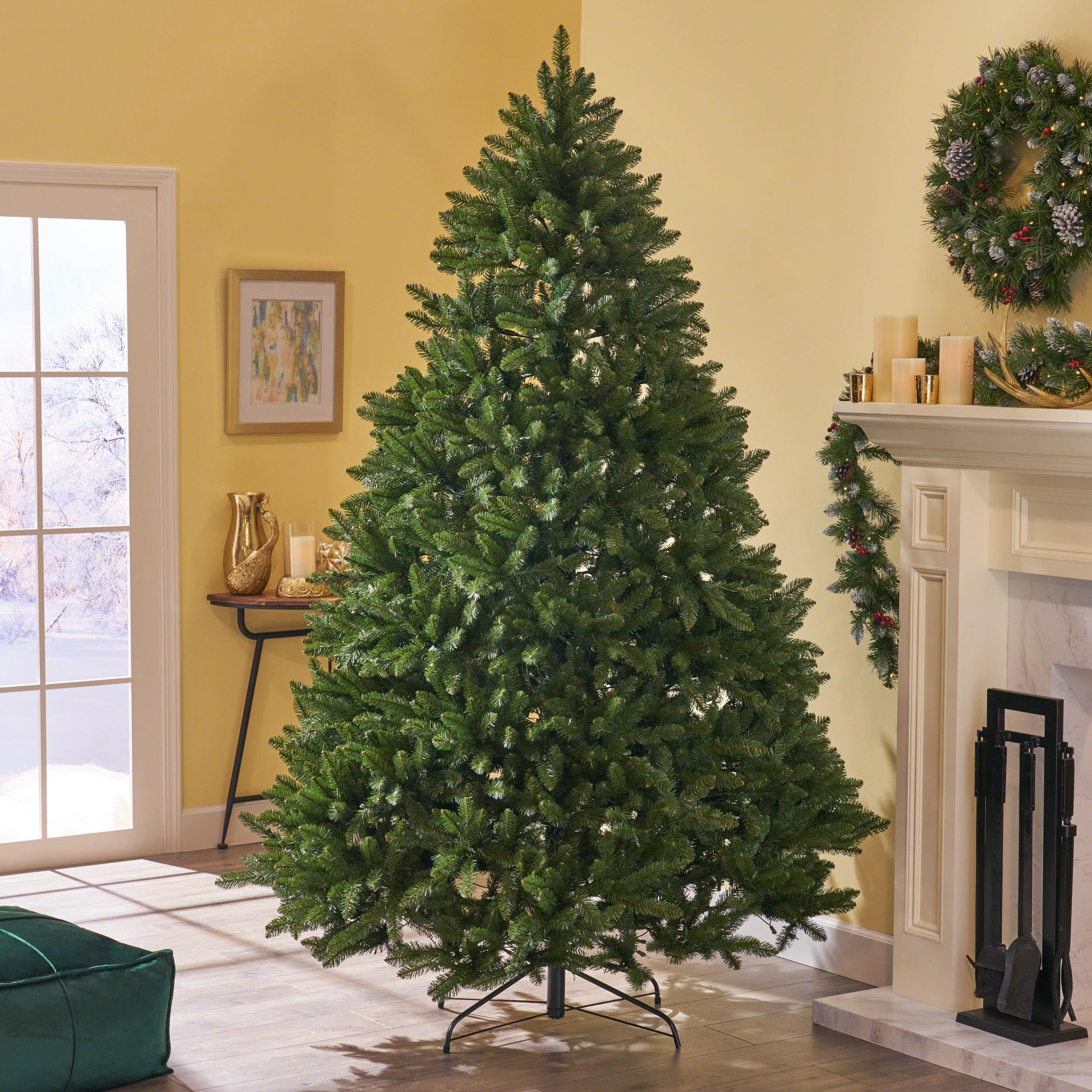 Noble House 9 Foot Artificial Norway Spruce Christmas Tree, Green