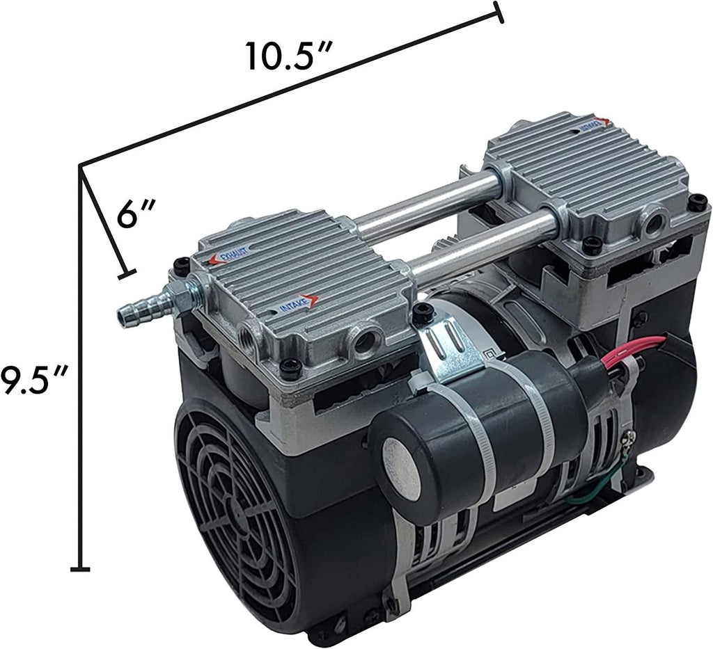 Patriot Pond Pro 6.7 Cubic Feet per Minute Deep Water Subsurface Air & Aeration RocPiston Air Compressor for Deep Water Subsurface Aeration of Ponds and Lakes - PA-RP80P