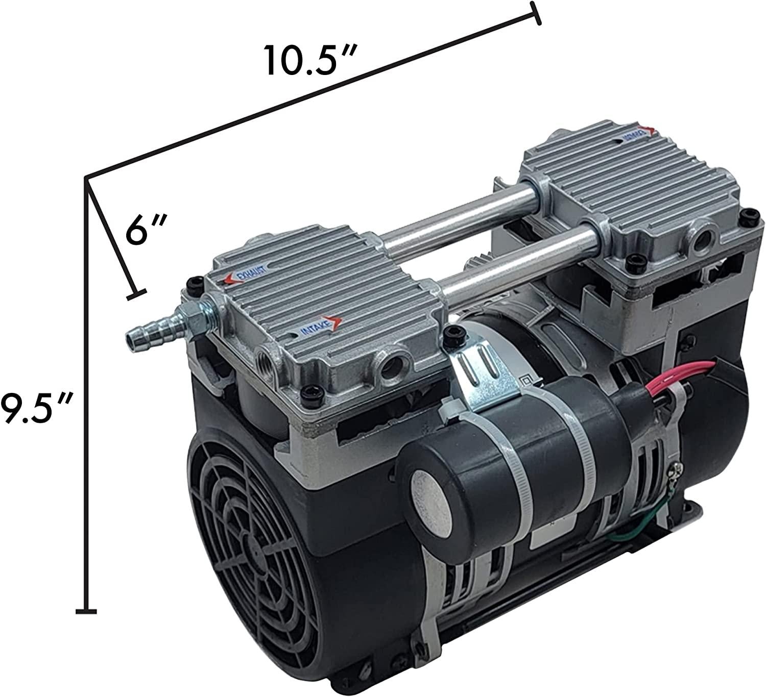 Patriot Pond Pro 6.7 Cubic Feet per Minute Deep Water Subsurface Air & Aeration RocPiston Air Compressor for Deep Water Subsurface Aeration of Ponds and Lakes - PA-RP80P