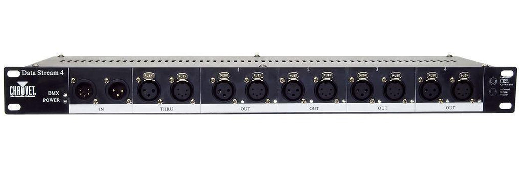 4 Chauvet DJ DATASTREAM 4 Data Stream 1-4 Optical Splitters