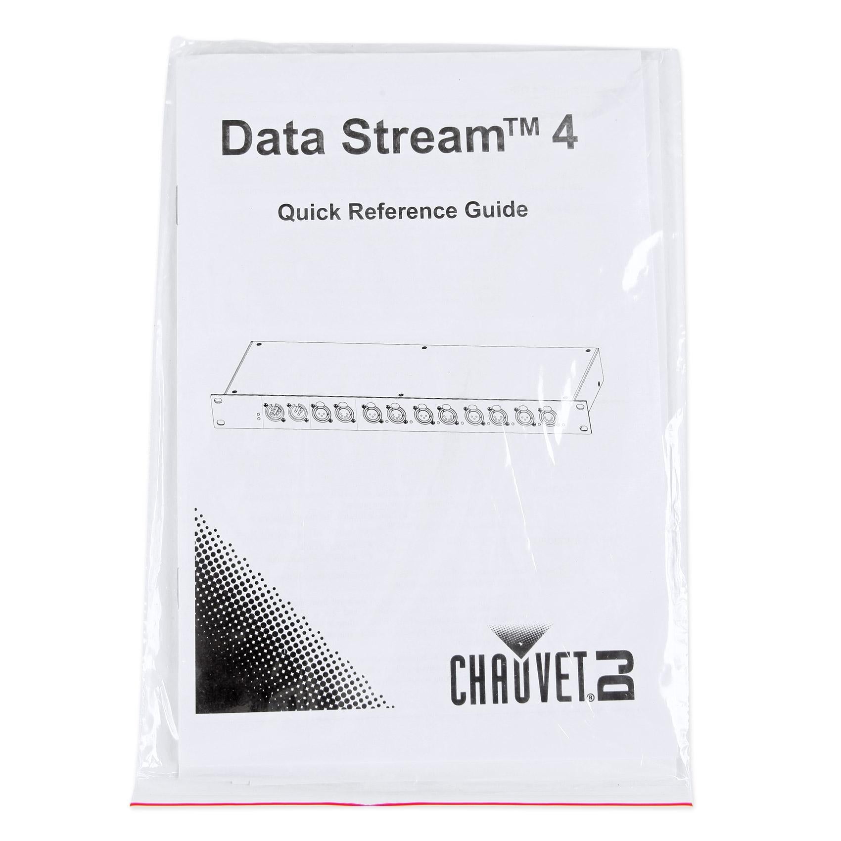4 Chauvet DJ DATASTREAM 4 Data Stream 1-4 Optical Splitters