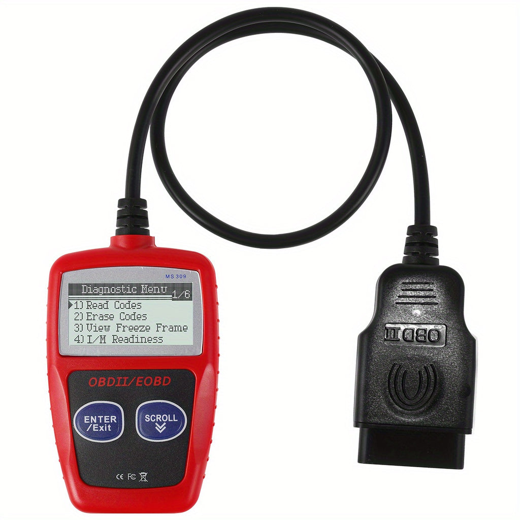 Car Fault Code Reader I/M Readiness Accurate Engine Diagnostic Scanner OBD2 Scanner Read And Erase Fault Code View Freeze Data CAN Diagnostic Tool