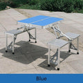 Portable Aluminum Alloy Folding Table Stall Table Siamese BBQ Camping Table Set