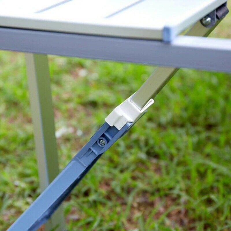 Portable Aluminum Alloy Folding Table Stall Table Siamese BBQ Camping Table Set