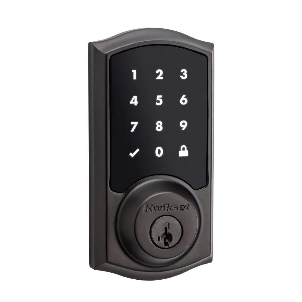 Z-Wave SmartCode 916 Touchscreen Venetian Bronze Single Cylinder Electronic Deadbolt Featuring SmartKey Security