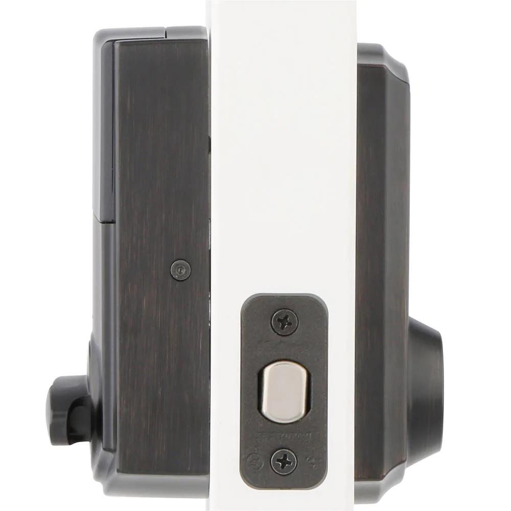 Z-Wave SmartCode 916 Touchscreen Venetian Bronze Single Cylinder Electronic Deadbolt Featuring SmartKey Security