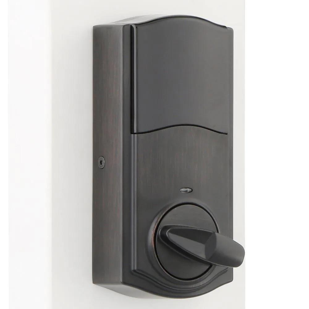 Z-Wave SmartCode 916 Touchscreen Venetian Bronze Single Cylinder Electronic Deadbolt Featuring SmartKey Security