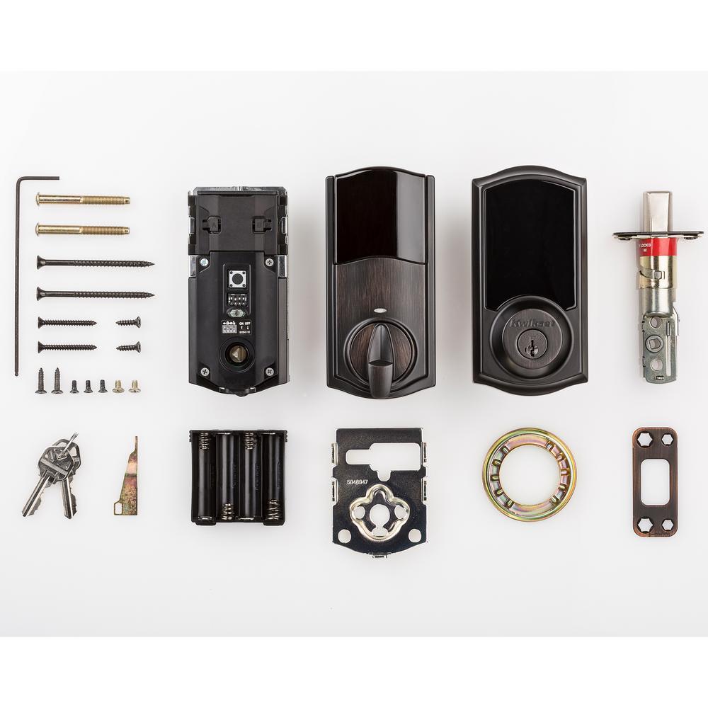 Z-Wave SmartCode 916 Touchscreen Venetian Bronze Single Cylinder Electronic Deadbolt Featuring SmartKey Security