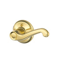 Flair Bright Brass Right Handed Dummy Door Lever