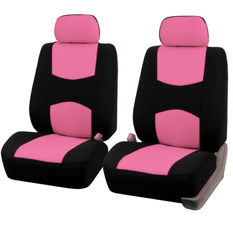 Upgrade Your Car's Interior With This Universal Seat Cover Set - 2pcs, Multi-color, 2mm Sponge!