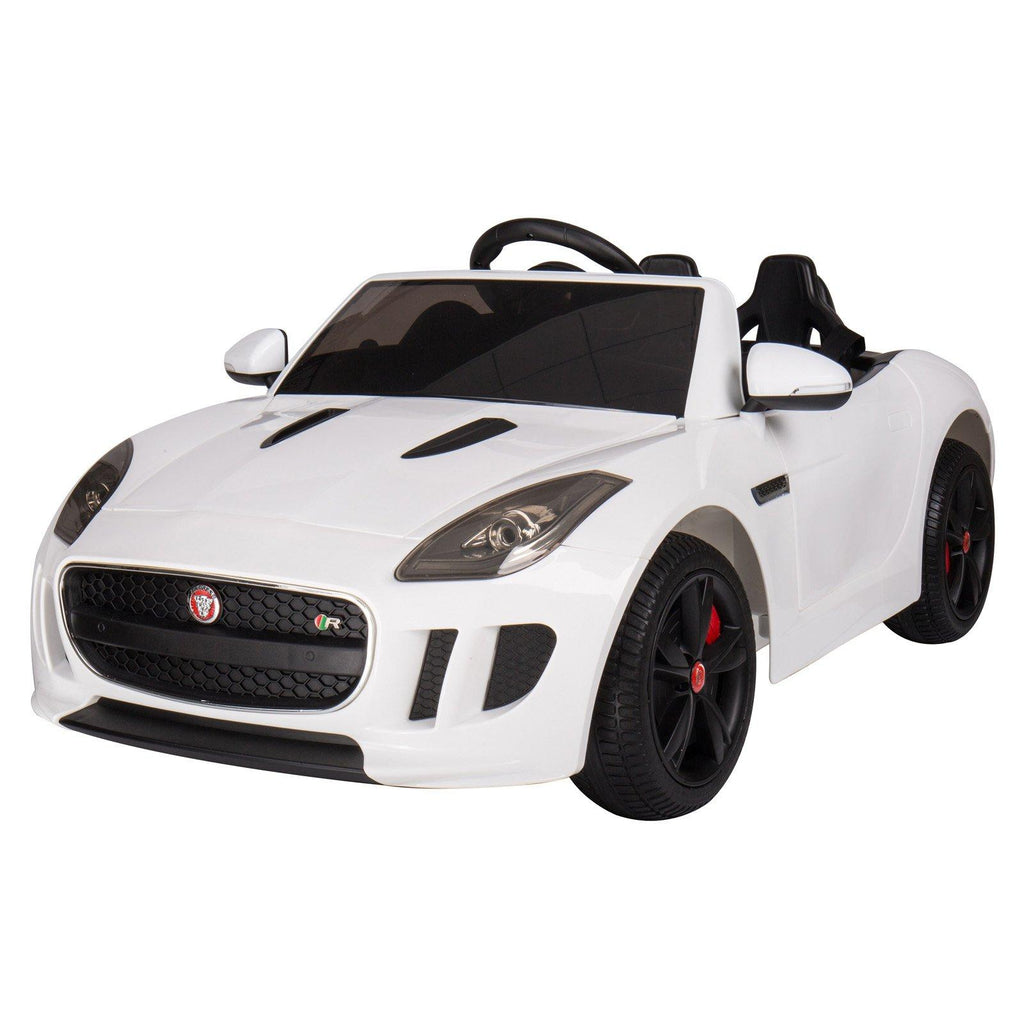 White 1:4 Jaguar F-Type Race Car