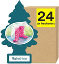 LITTLE TREES Air Fresheners Car Air Freshener. Hanging Tree Provides Long Lasting Scent for Auto or Home. Rainshine, 24 Air Fresheners